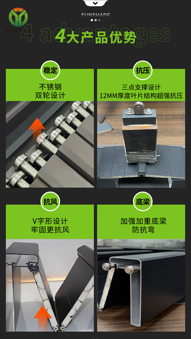 铝合金折叠天幕4大优势,豪异遮阳