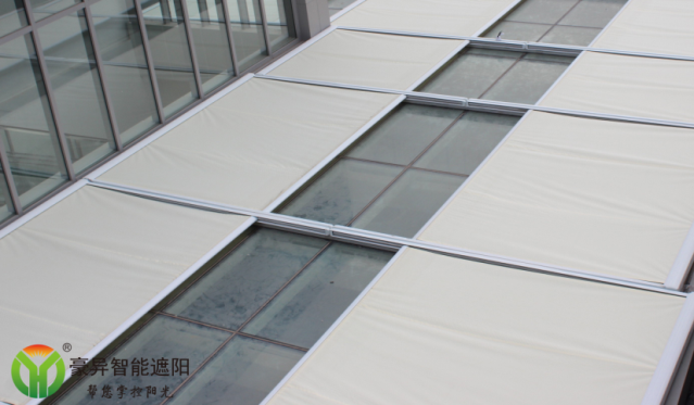 户外电动天幕电动遮阳帘,豪异遮阳