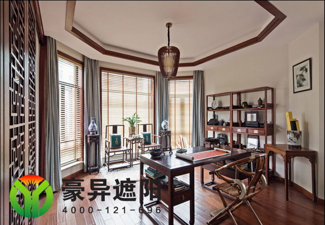 电动木百叶帘 电动木百叶帘